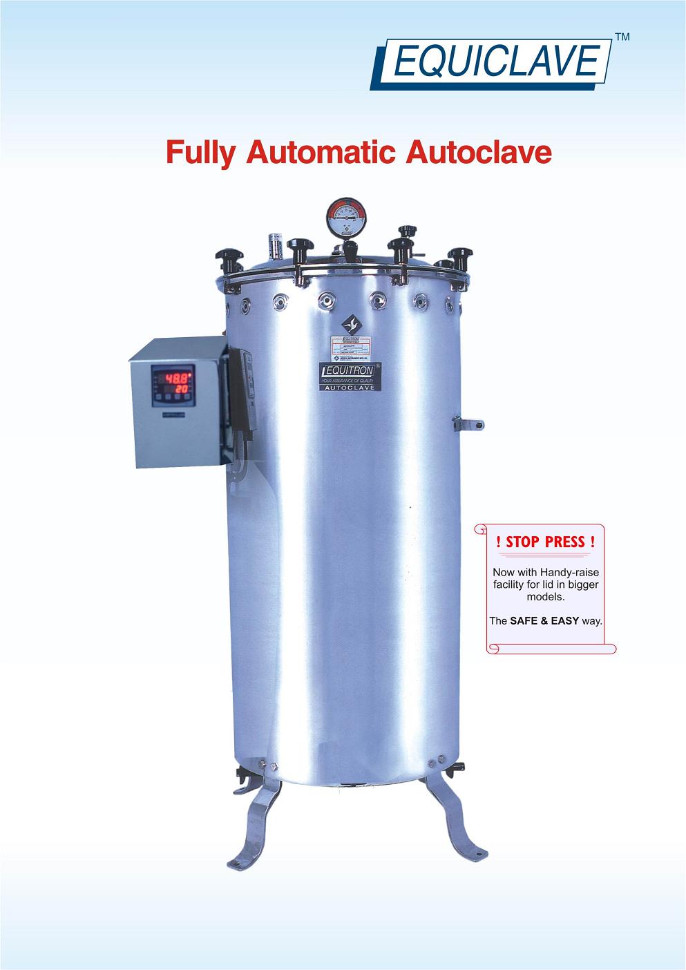  Vertical Autoclaves (Autoclaves verticaux sur pieds)