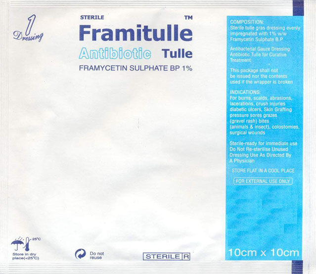  Framycetin Tulle Dressing (Туалетная Фрамицетин Тюль)