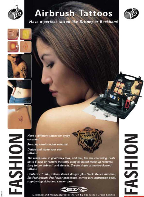 Rio Airbrush Tattoos ( Rio Airbrush Tattoos). The rio airbrush tattoo kit 