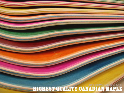  Skateboard Decks Canadian Maple ()