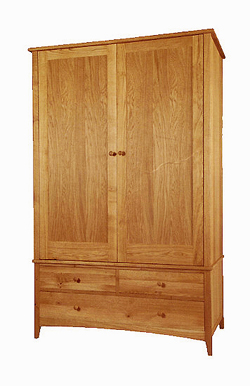  Oak 2 Door Wardrobe With Drawer (Дуб 2 дверный шкаф с выдвижным ящиком)