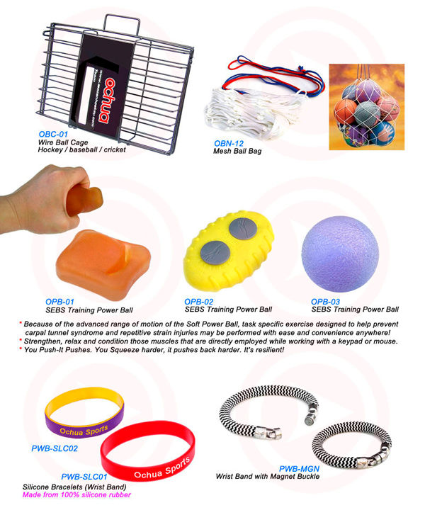  Hockey Ball Cage, Ball bag, Power Ball, Silicone Bracelet ( Hockey Ball Cage, Ball bag, Power Ball, Silicone Bracelet)