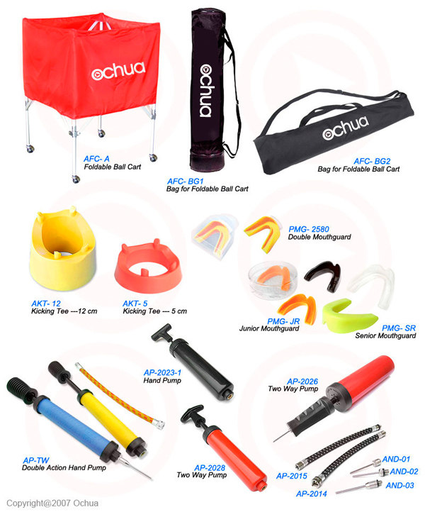  Ball Cart, Kicking Tee, Mouth Guard, Hand Pump ( Ball Cart, Kicking Tee, Mouth Guard, Hand Pump)