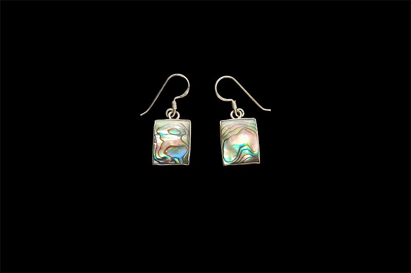  Green Paua Earring (Green Paua Earring)