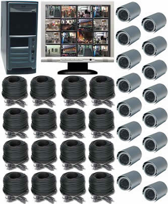  Complete 16 Channel DVR And Camera Surveillance System