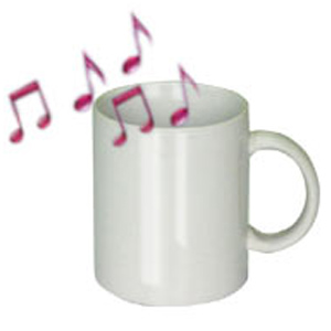  Coated Music Blank Mug (Покрытием музыки Blank Кружка)
