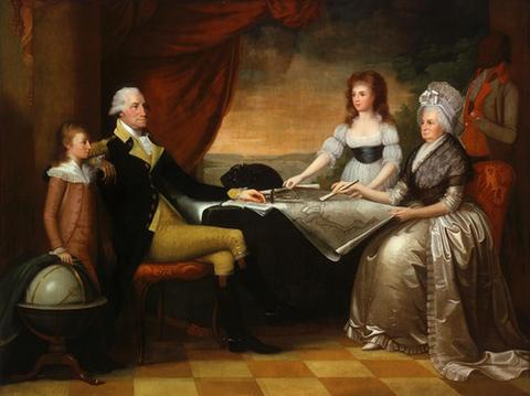  Royal Family Oil Painting (Famille royale peinture à l`huile)