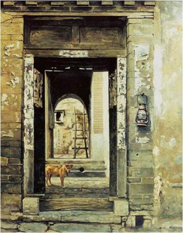  Doorstep Oil Painting (Doorstep peinture à l`huile)