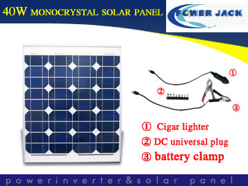  40w / 12v Monocrystal Solar Panel (40W / 12V Monocrystall Panneau Solaire)