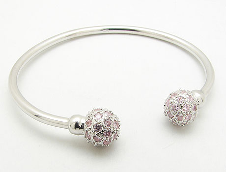 Cubic Zirkonia (CZ) Ball Cuff (Cubic Zirkonia (CZ) Ball Cuff)