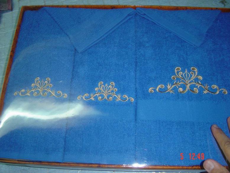  Towel Gift Set - 5 Pc With Embroidery (Полотенце Подарочный набор - 5 ПК с вышивкой)