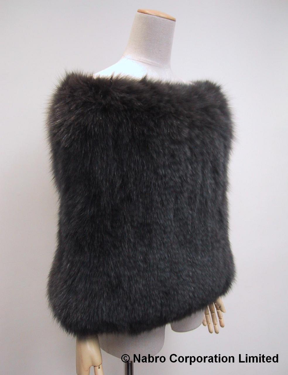  Blue Fox Stretch Fur Wrap