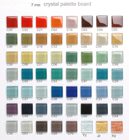  Glass Tiles Palette Board 7mm (Glasfliesen Palette Board 7mm)