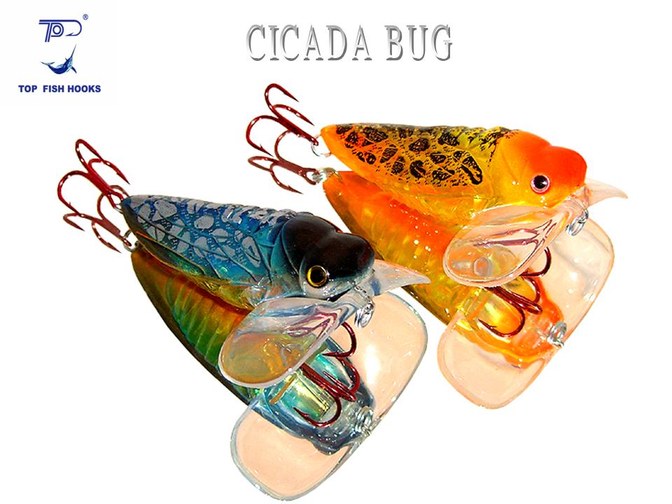  Hard Plastic Lure- Cicada Bug (Popper) (Hartplastik Lure-Zikade Bug (Popper))