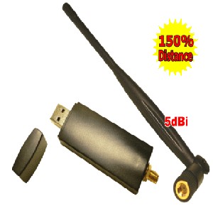  11b / G USB Adapter With 5dbi Antenna (11b / G USB Network Adapter 5dBi Antenne)