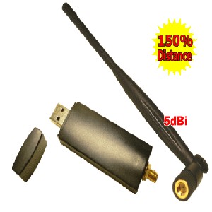  11b / G USB Adapter With 5dbi Antenna (11b / G USB-Adapter mit 5 dBi Antenne)