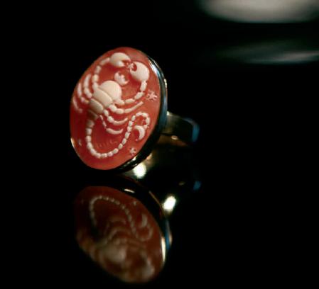  Ring 18kt Gold With Shell Cameo (Кольца 18kt Gold с компанией "Шелл" Камея)