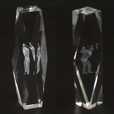  3D Laser Crystal Golf Souvenirs In Golf Clubs Design ( 3D Laser Crystal Golf Souvenirs In Golf Clubs Design)