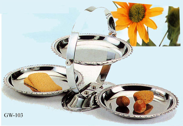  3 Pcs Candy / Cake Dishes