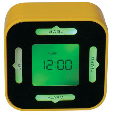  Four Side Colour Change Calendar Clock