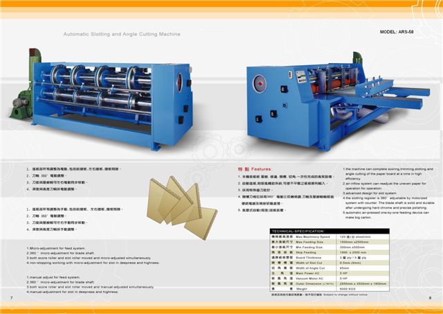  Auto Rotary Slotter & Creaser (Auto Rotary Slotter & Schneid)