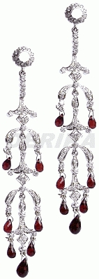  Garnet Chandelier Earring (Garnet Chandelier Earring)