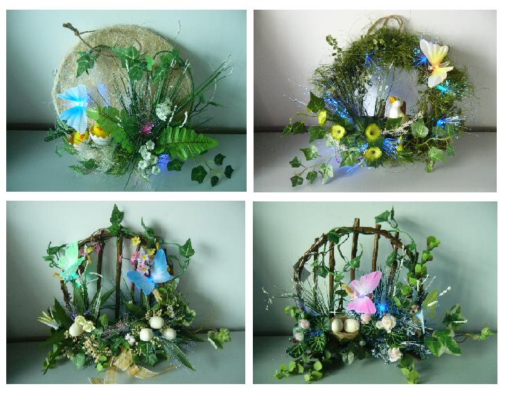  Fiber Optical Wreaths For Easter Decoration (Волоконно оптический венки Пасхальные украшения)