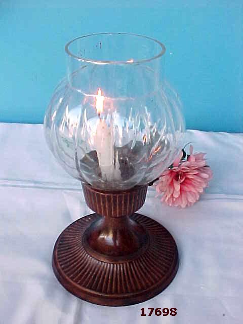  Brass Candle Holder With Chimney ( Brass Candle Holder With Chimney)