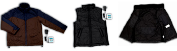  Battery Operating Heat Jacket Or Vest (Autonomie de fonctionnement thermique veste ou un gilet)