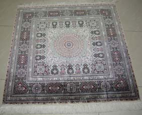  1000 Line Silk Carpet / Hank Knotted ( 1000 Line Silk Carpet / Hank Knotted)
