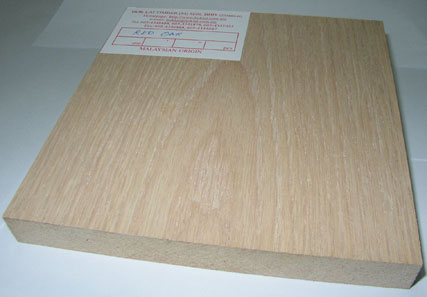  Red Oak Veneer Laminated Mdf (Red Oak Furnier MDF)