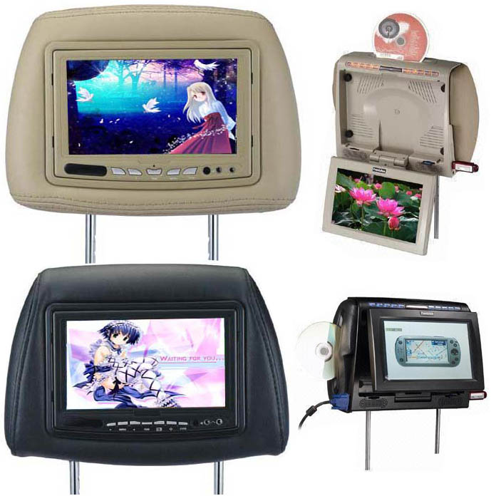  10. 2 / 9. 2 Revolving Headrest LCD Car Monitor With DVD