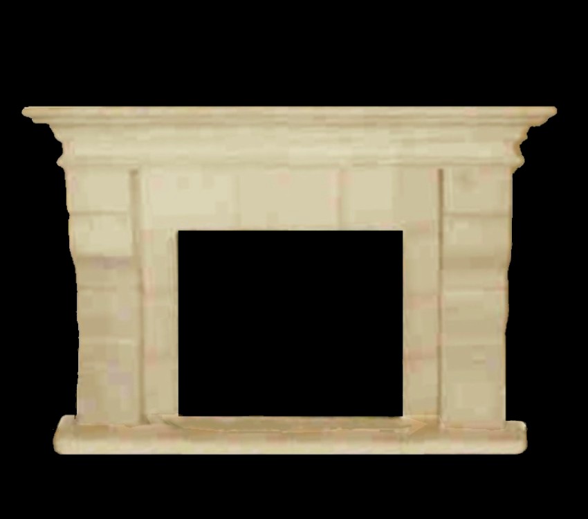  Fireplace Mantel of Travertine (Камин из травертина)