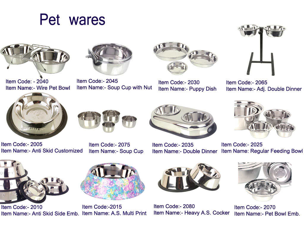  Stainless Steel Pet Ware
