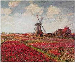  Tulips Oil Painting-Impressionism Landscape ( Tulips Oil Painting-Impressionism Landscape)