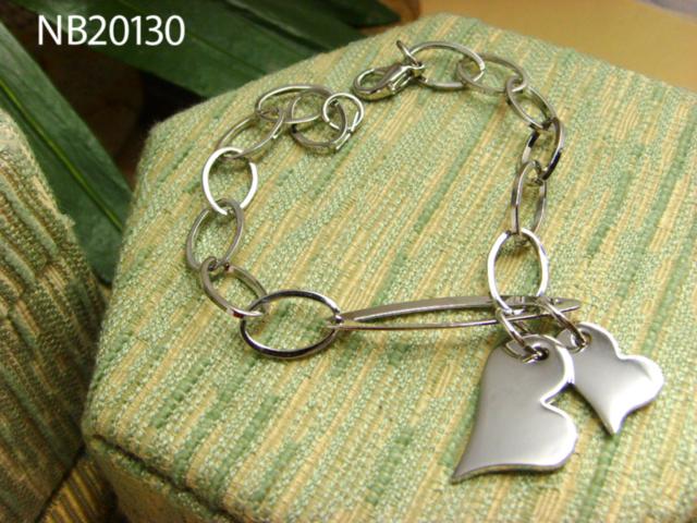  Plain Polished Charms Bracelet ( Plain Polished Charms Bracelet)