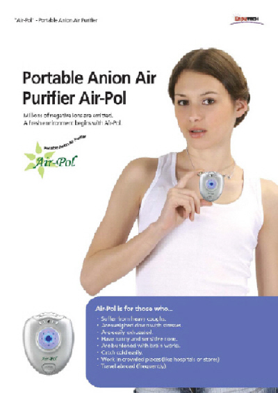  Necklace Vitamin Air-Pol Purifier (Collier Vitamine Purificateur d`Air-Pol)
