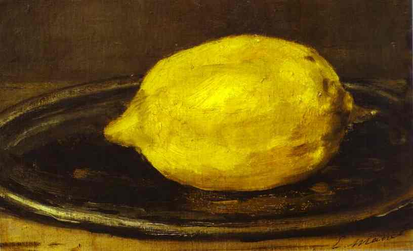  Lemon, Impressionism Still Life Oil Painting (Лимон, импрессионизм Натюрморт Oil Painting)