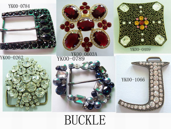  Buckles With Sparkling Swarovski And Glass Main Stones ( Buckles With Sparkling Swarovski And Glass Main Stones)