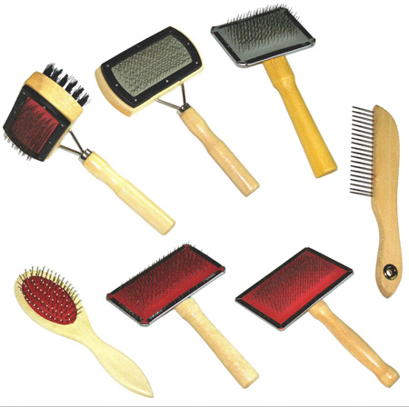  Pet Brush With Wooden Handle