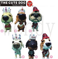  6 Different Bobble Head Party Dogs (6 Différent Bobble Head Parti Chiens)