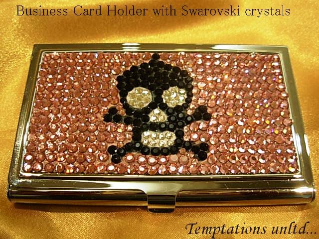  Name Card Holders With Rhinestones (Nom du Porte-cartes de strass)