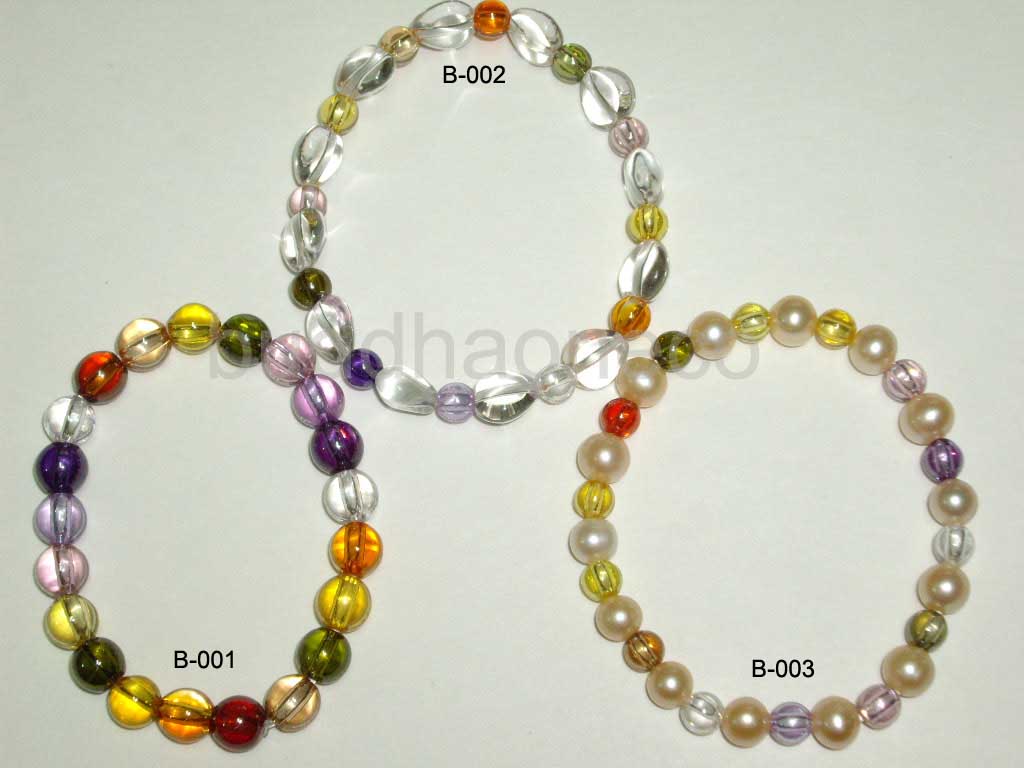 Multi-Color Zirkon Bead Bracelet (Multi-Color Zirkon Bead Bracelet)