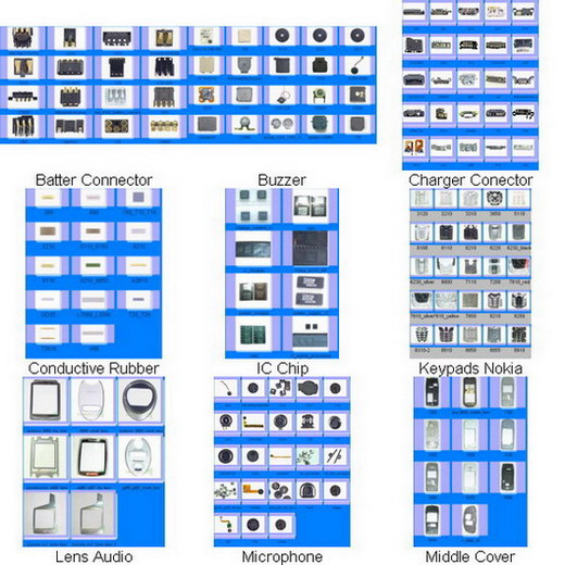  Buzzer, Connector, IC, Microphone, Lens (Buzzer, Stecker, IC, Mikrofon, Lens)