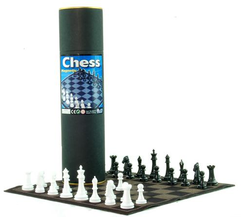  Magnetic Chess In Papaer Tube (Магнитные шахматы в Papaer Tube)