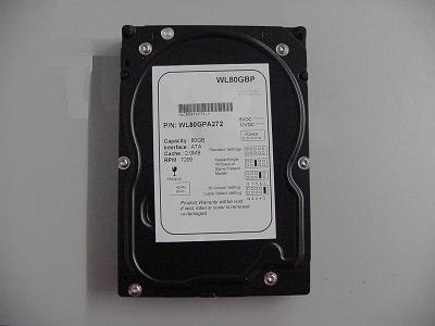  Western Digital 80gb IDE Hard Disk