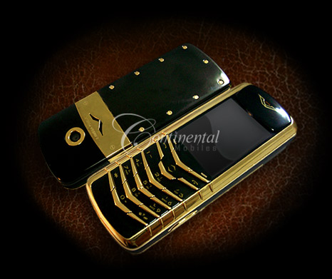  Continental Presidential Piece - 24k Gold Plated Mobile Phone (Continental présidentiel Piece - Plaqué or 24 carats sur téléphone portable)