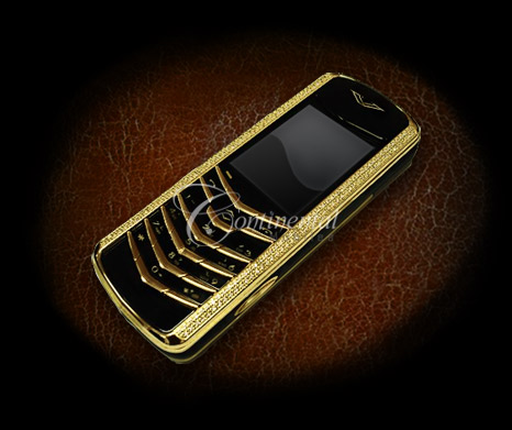  Continental Royal Piece 24k Gold Plated Diamond Mobile Phone