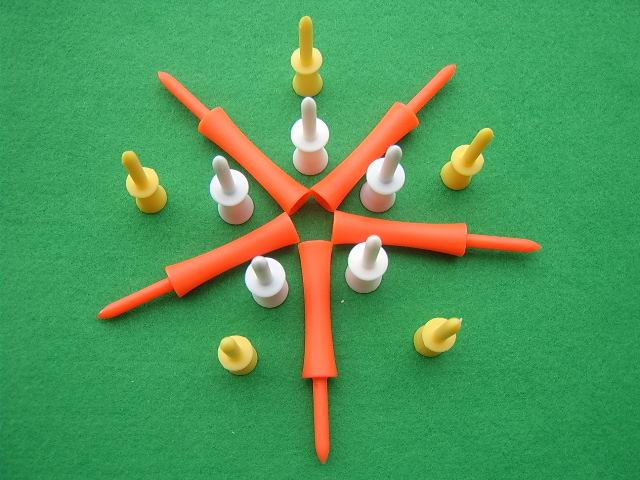  Golf Plastic Step (Crown) Tees