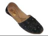  Men`s Hand Made Leather With Embroidered Pump Slippers